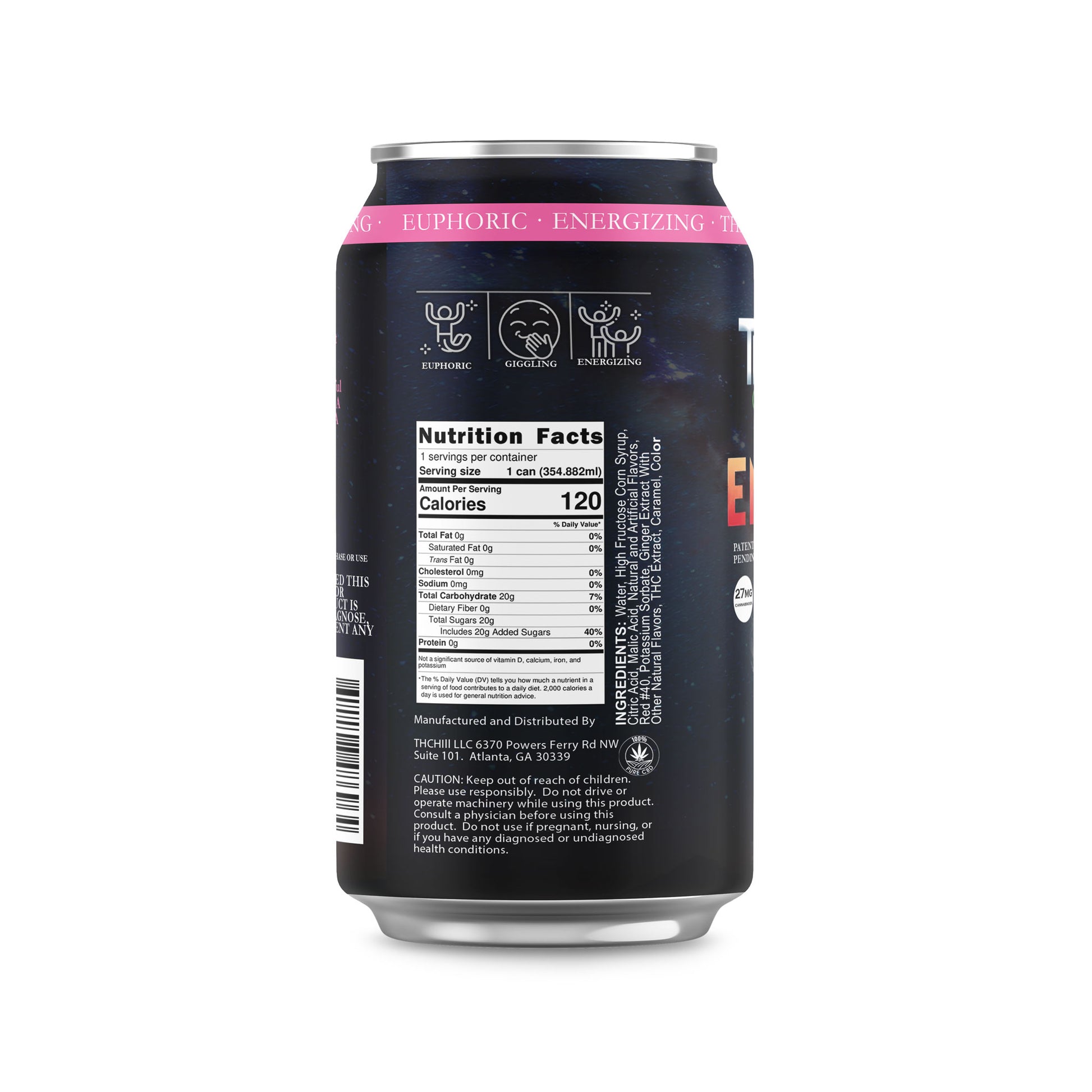 Entourage CBD Strawberry Lemonade Front Can
